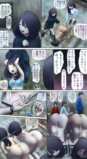 Girls sneaking into the barn and playing pranks