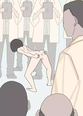 Kenkyuu no Tame ni Kyousei Teki ni Hadaka ni Sarete Kanchou Sareta Shoujo