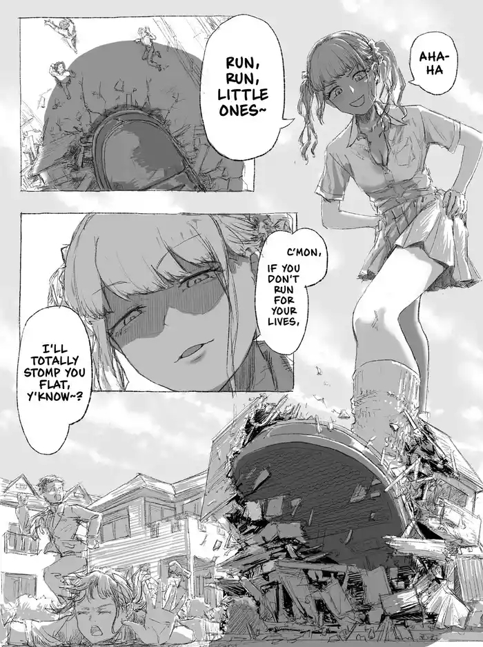 Gyaru JK ga Kobito o Miorosu | High School Gyaru Looking Down on Tinies