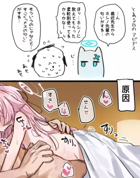 匂いこすり付けてくるホシノ