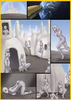 紧身拘束衣美女——宇宙奴隶船02